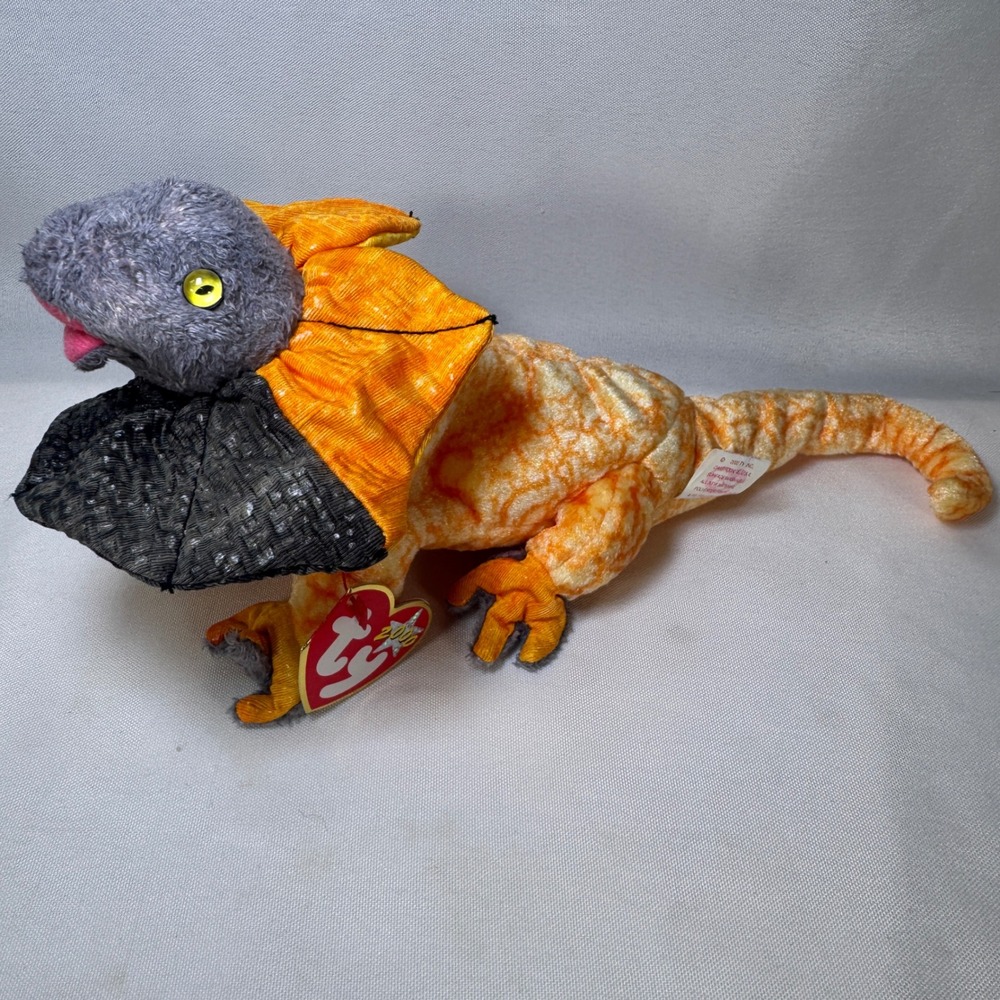 Ty Beanie Baby Slayer the Frilled Lizard 2000 Retired Plush NWT 4307